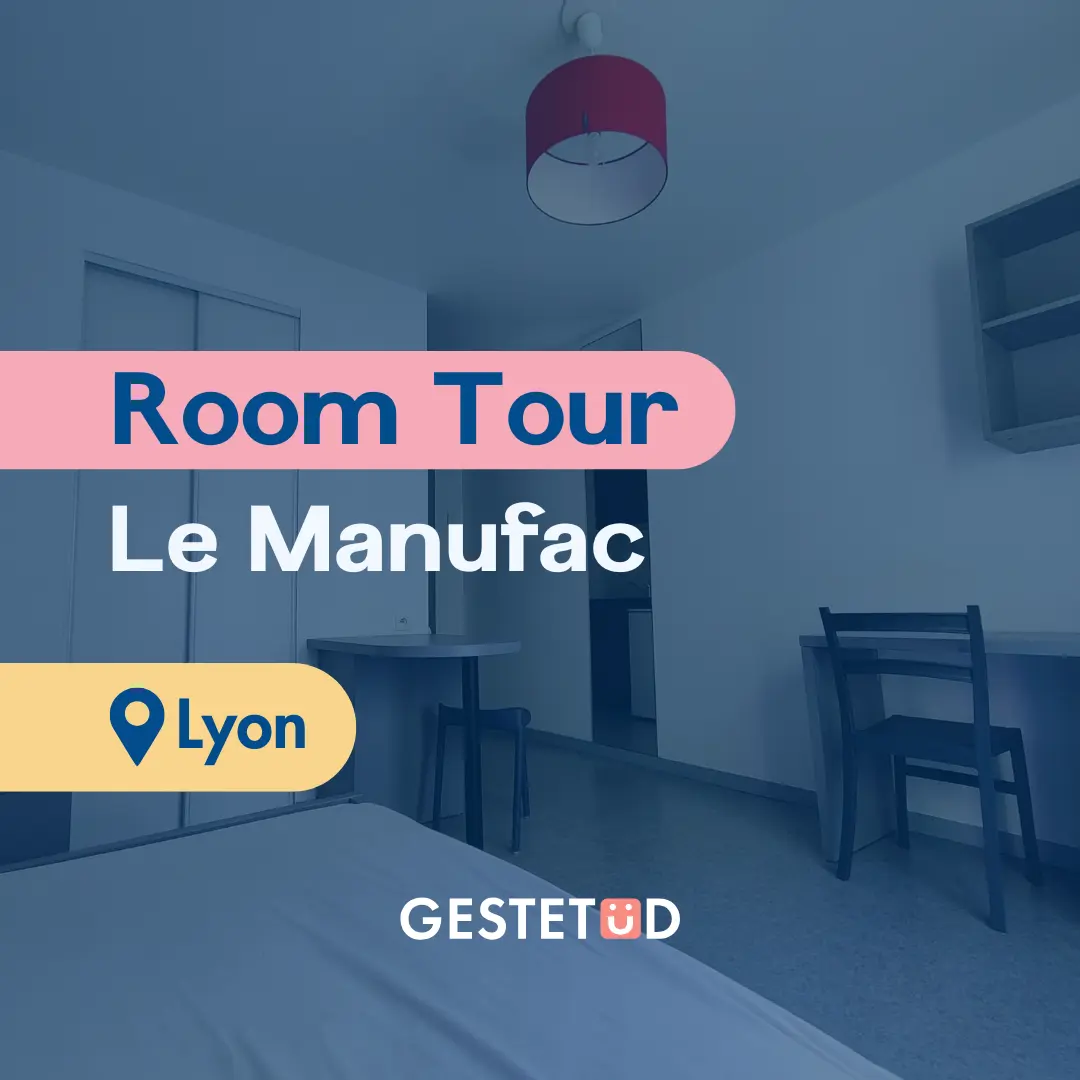 Room tour d'un studio étudiant Le Manufac à Lyon