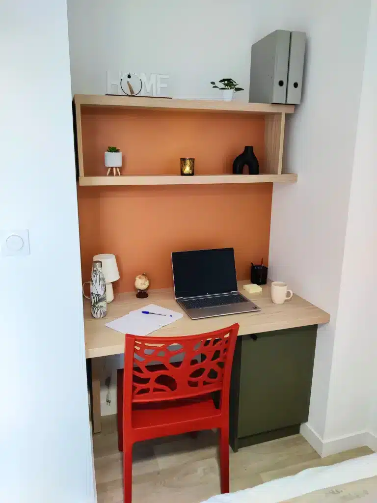 Chambre appartement T3 de la résidence étudiante Amphithéâtre à Toulouse