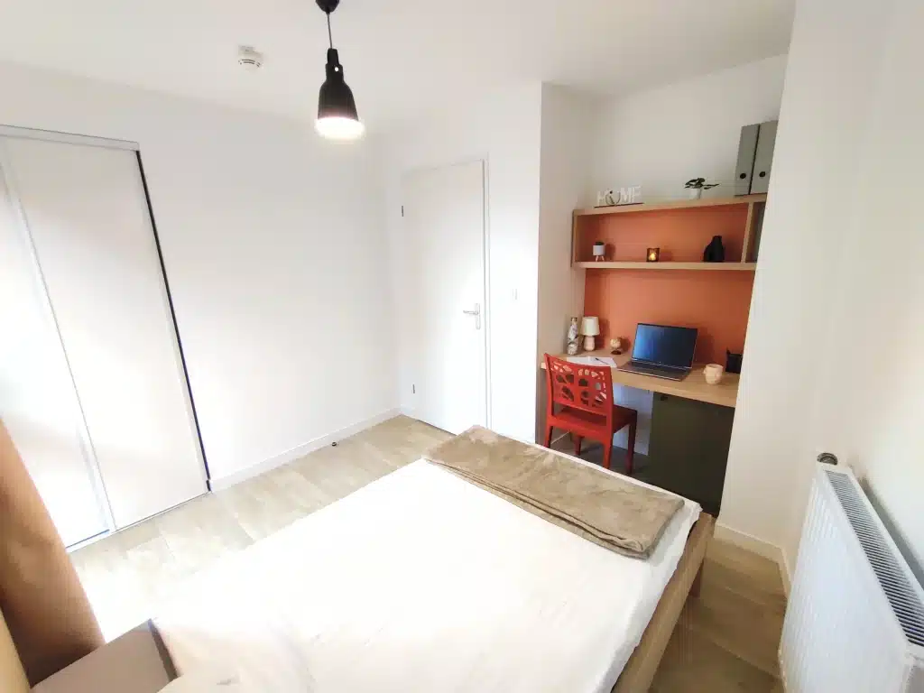 Chambre appartement T3 de la résidence étudiante Amphithéâtre à Toulouse