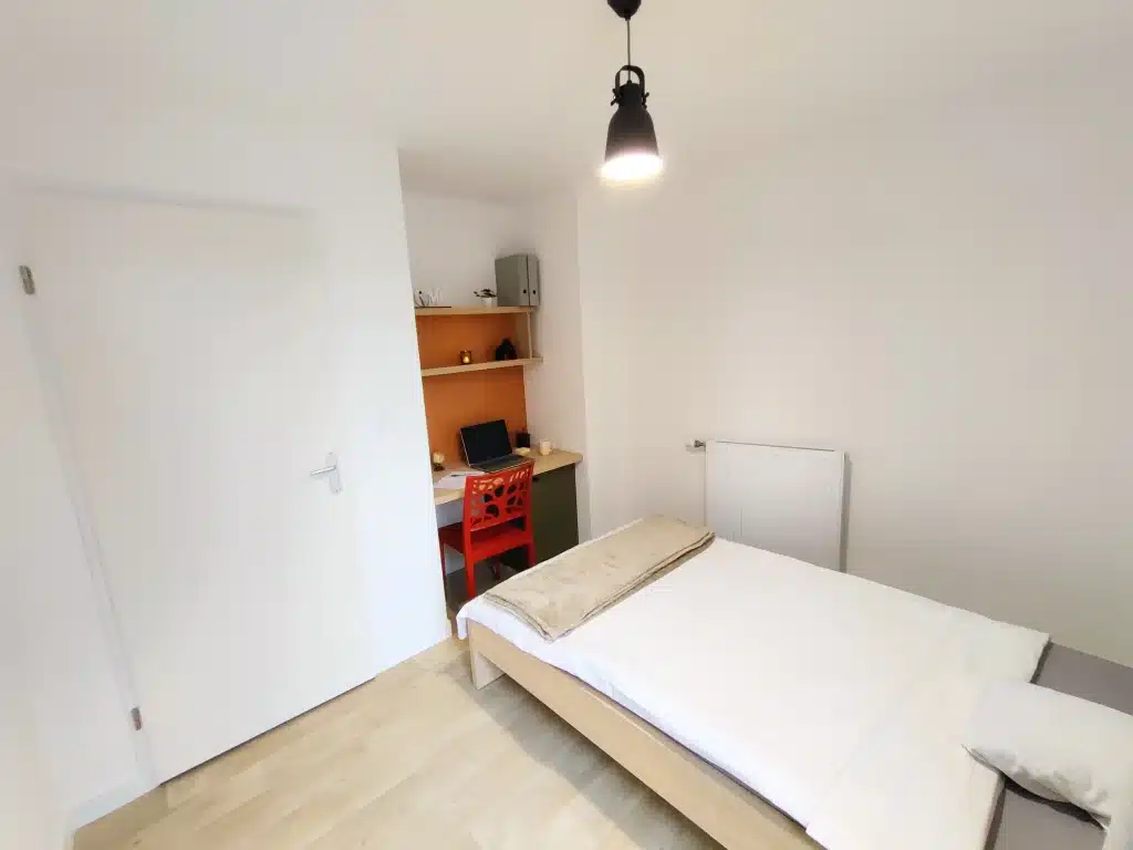 Chambre appartement T3 de la résidence étudiante Amphithéâtre à Toulouse