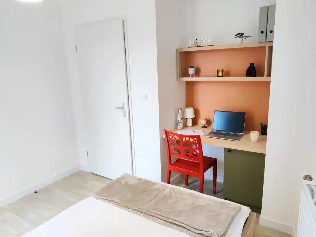 Chambre appartement T3 de la résidence étudiante Amphithéâtre à Toulouse