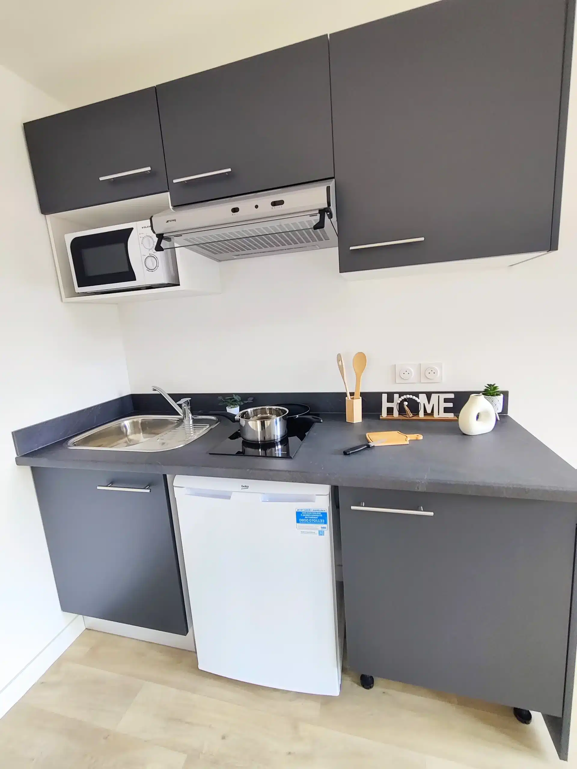 Cuisine appartement T3 de la résidence étudiante Amphithéâtre à Toulouse