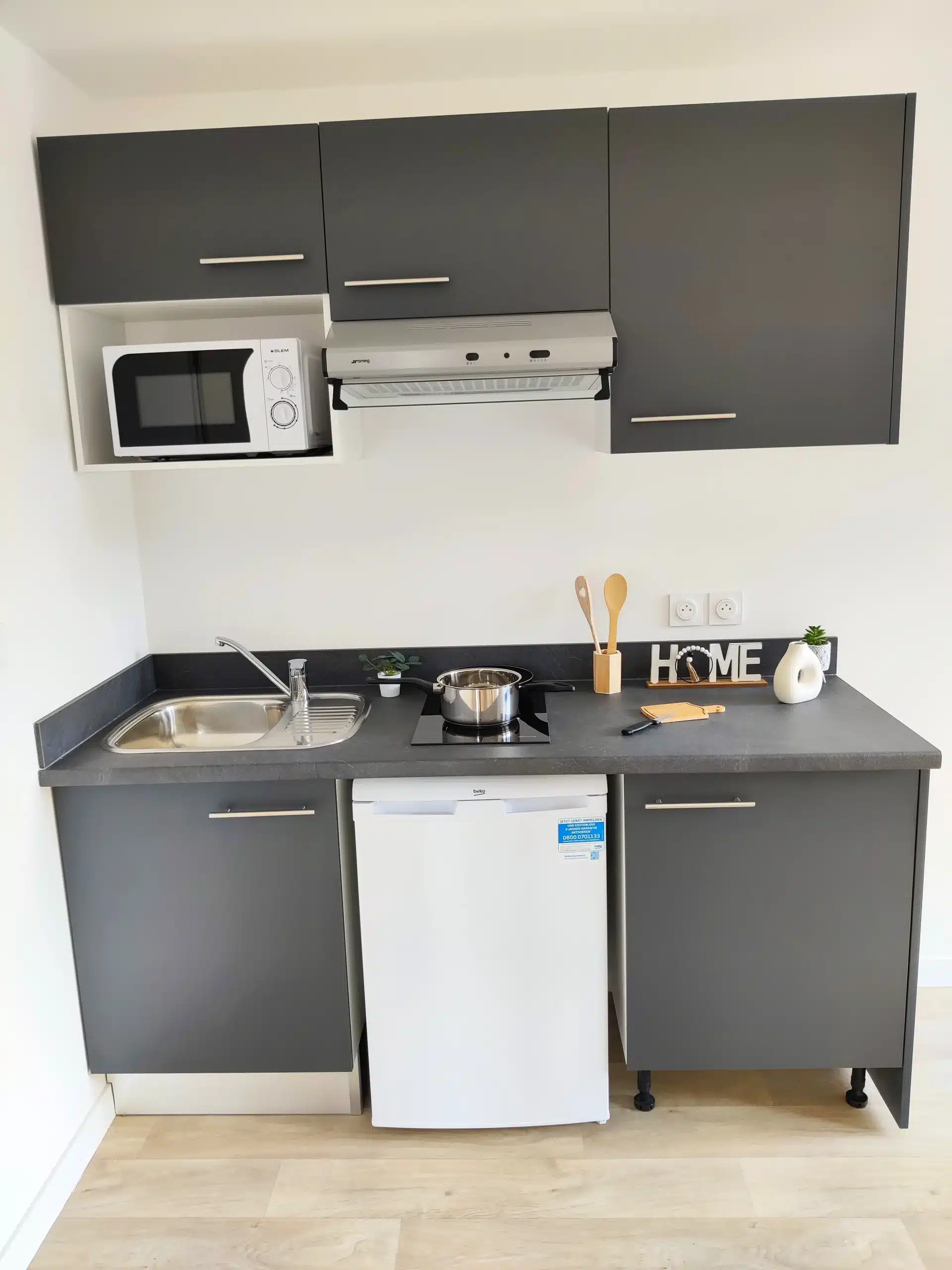 Cuisine appartement T3 de la résidence étudiante Amphithéâtre à Toulouse
