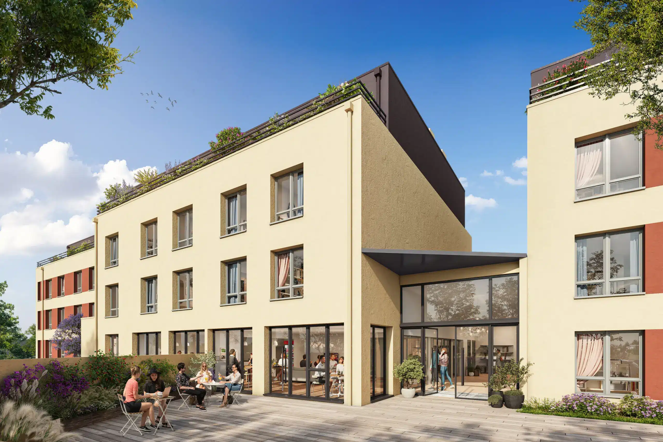 Visuel 3D de la résidence Campus 28 à Clermont-Ferrand