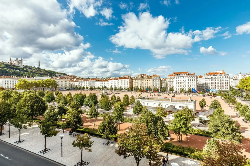 Place Bellecour à Lyon